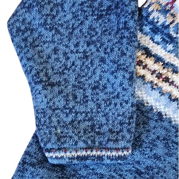 Tiara International Vintage Nordic Snow Flaked Pattern Sweater Size Medium - Picture 14 of 16